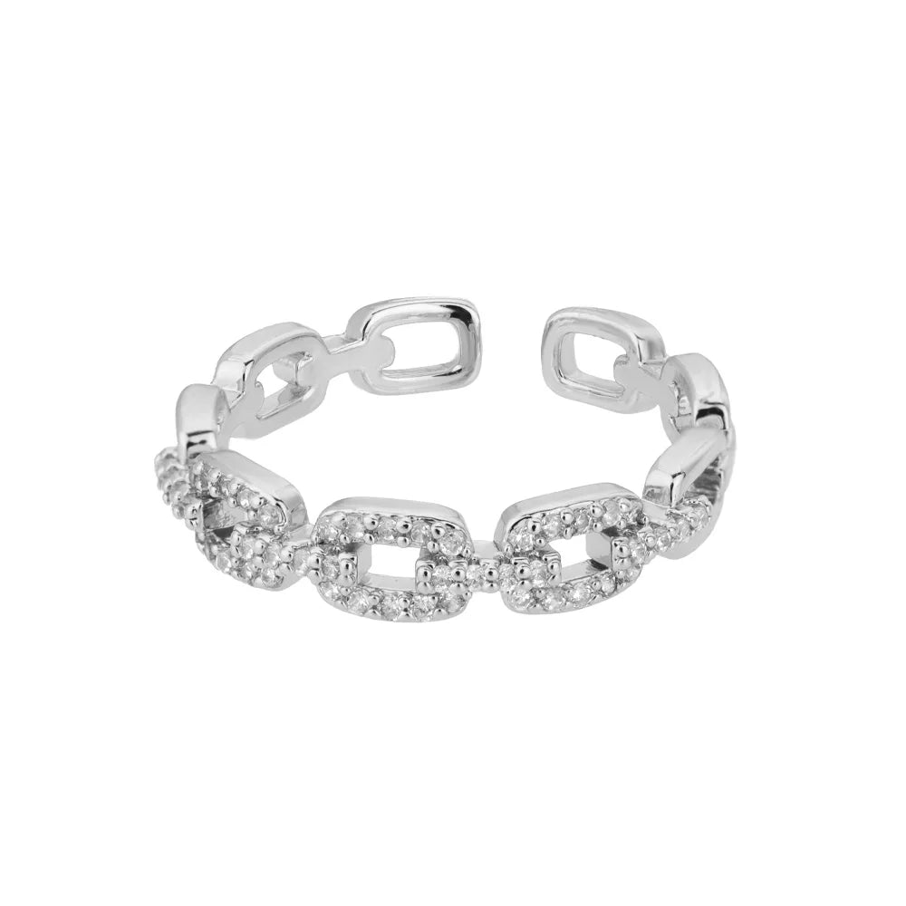 Twist Elegance – Eleganter Zirkon-Ring aus Edelstahl