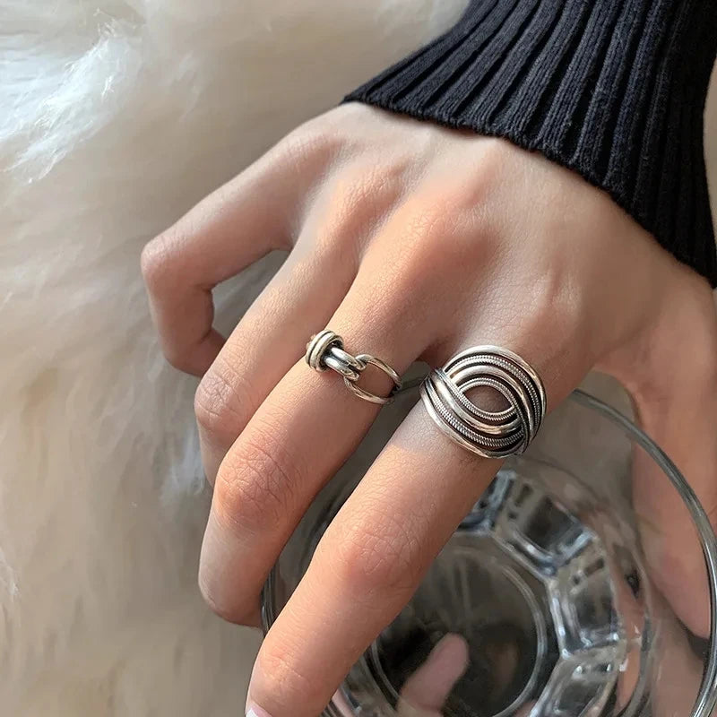Silver Lines – 925er Sterling-Silber Ring
