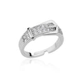 Belt Elegance – Eleganter Zirkon-Ring aus Edelstahl