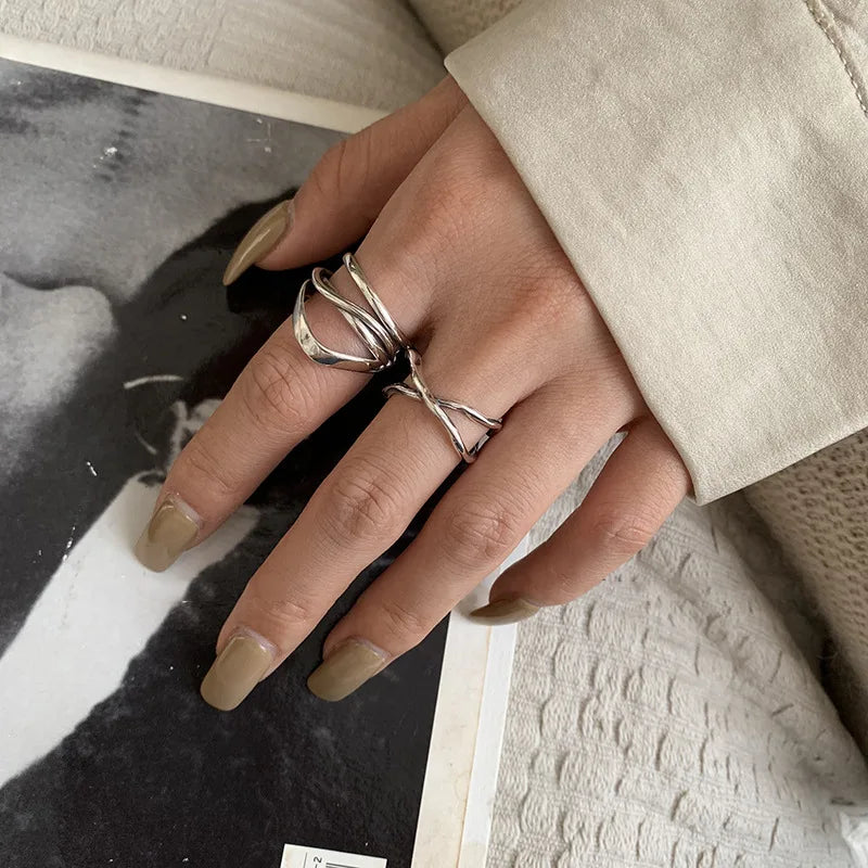 Silver Lines – 925er Sterling-Silber Ring