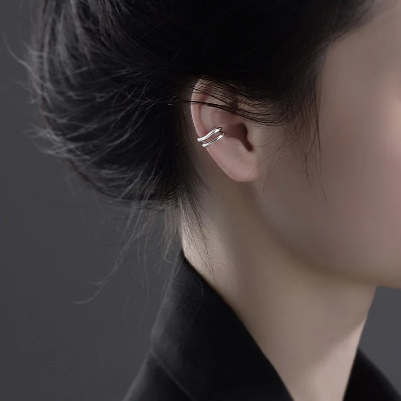 DoppelGlanz™ – Eleganter Ohrcuff ohne Piercing