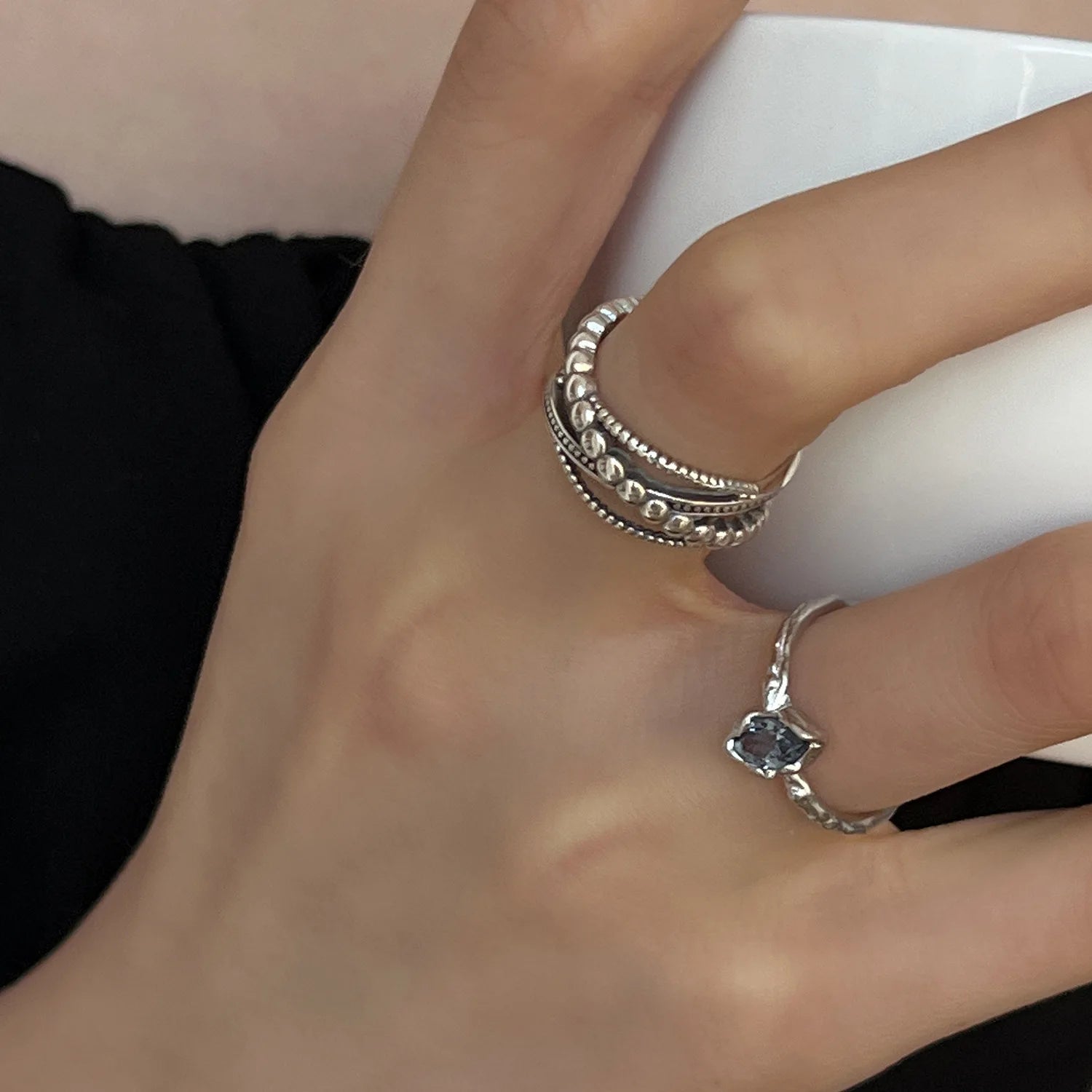 Silver Lines – 925er Sterling-Silber Ring