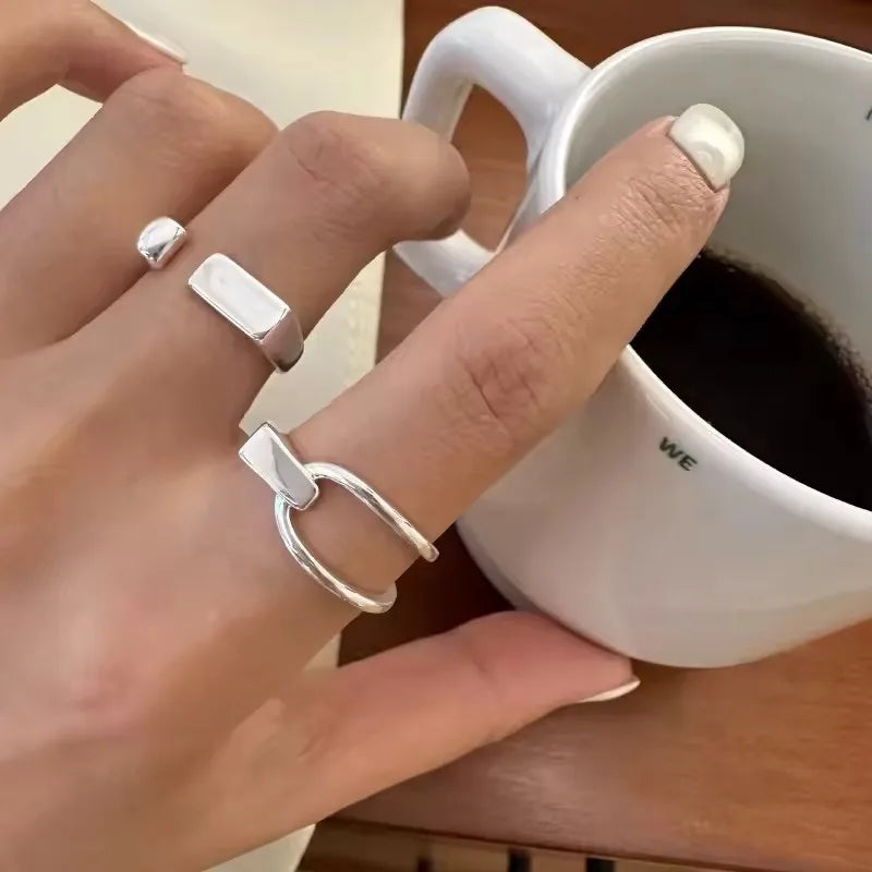Silver Lines – 925er Sterling-Silber Ring