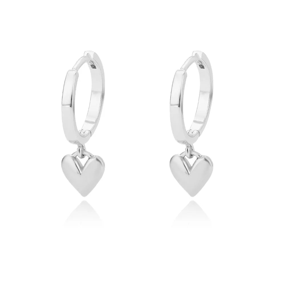 Golden Heart – Elegante Herz-Ohrringe aus Edelstahl