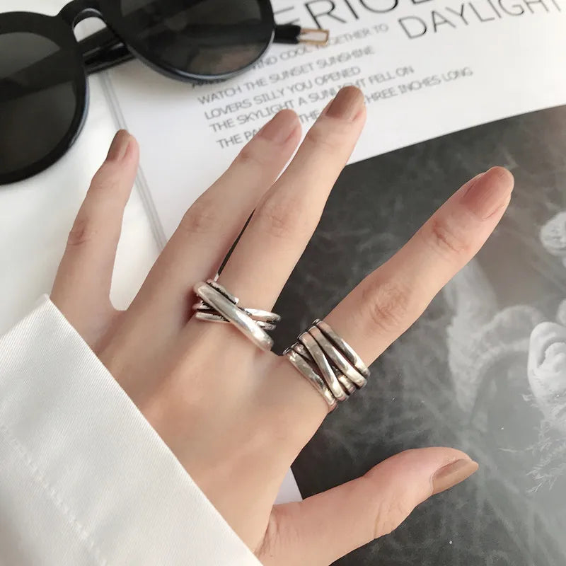 Silver Lines – 925er Sterling-Silber Ring