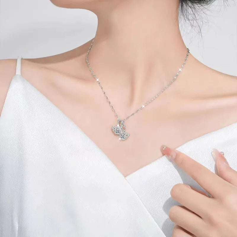 Silver Grace – 925er Sterling-Silber Zirkon-Halskette