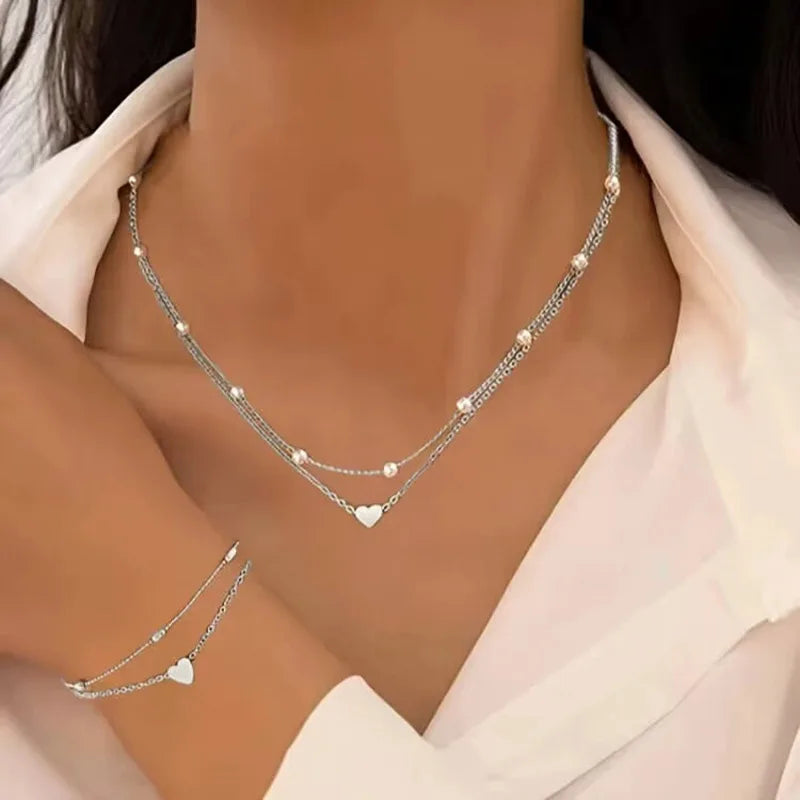 Pearl Heart – Elegantes Perlen-Schmuckset