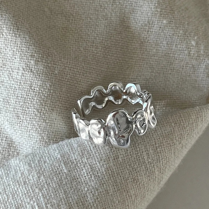 Silver Lines – 925er Sterling-Silber Ring