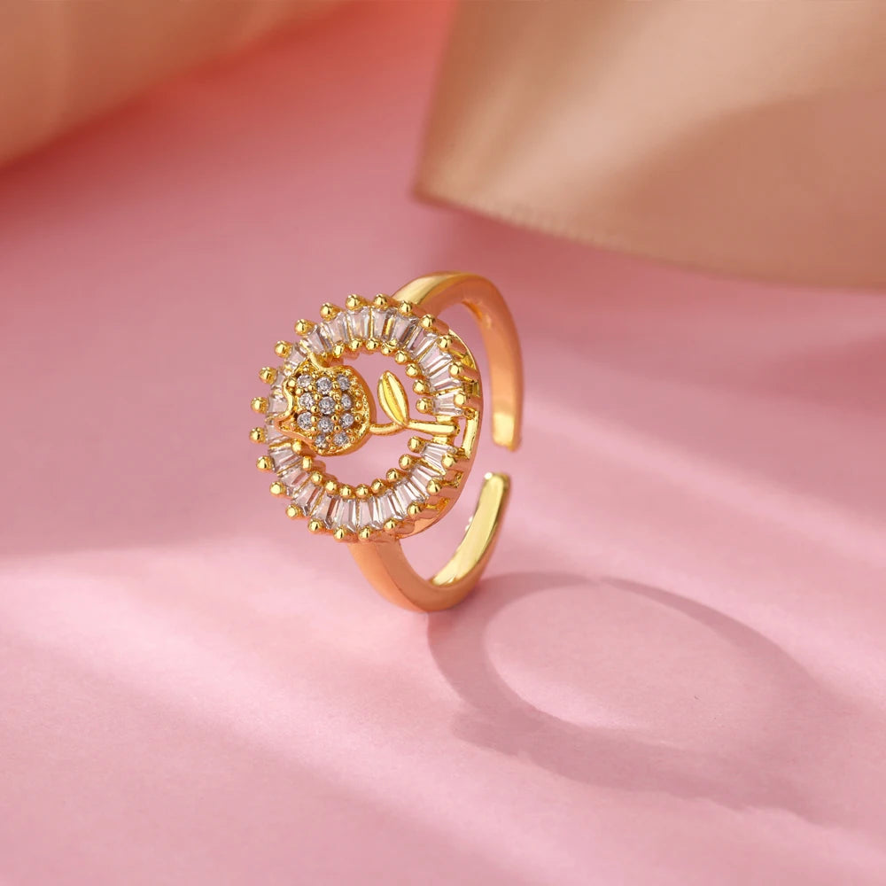 Golden Eye – Eleganter Evil-Eye-Zirkon-Ring