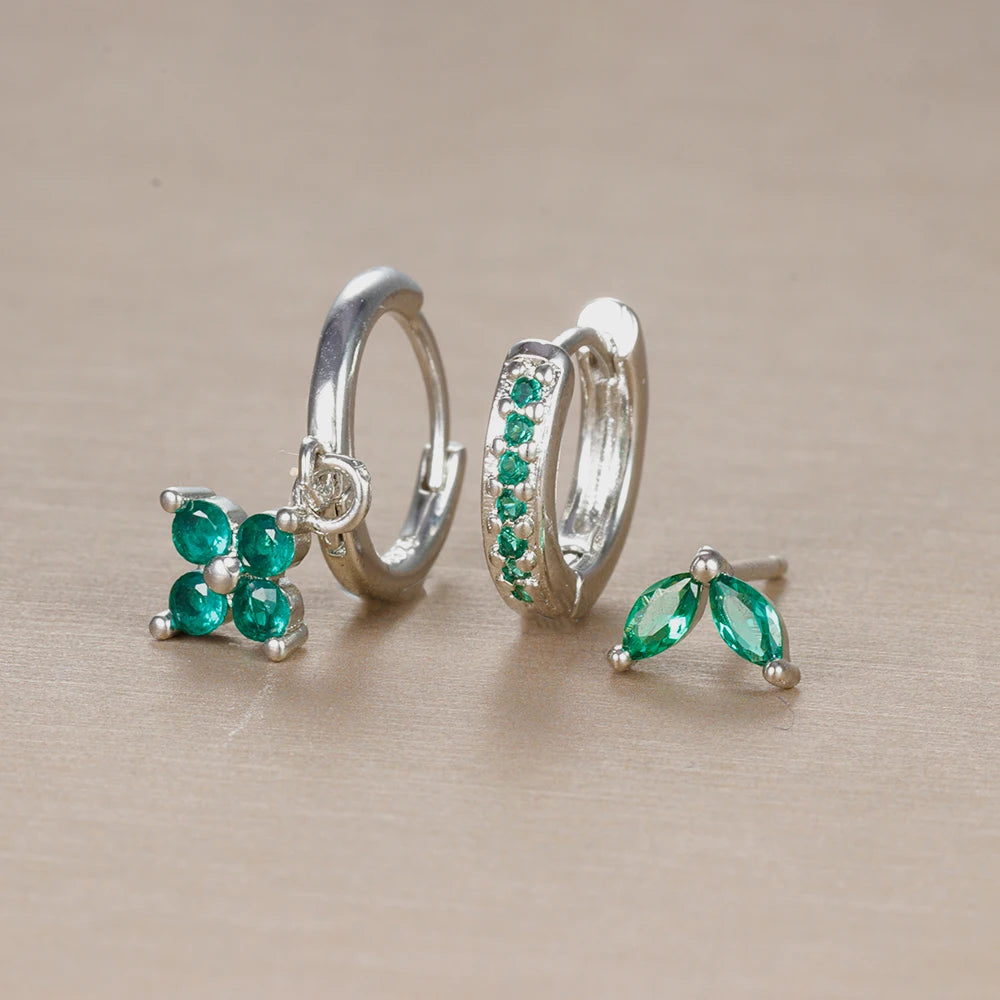 Blütenzauber™ – 3-teiliges Blumen-Ohrring-Set