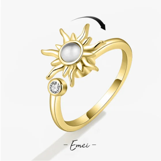 Sunflower Spinner – Bague Anti-Stress Tendance 🌻✨