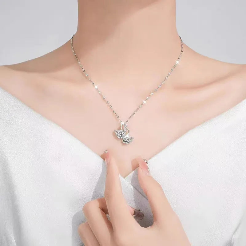 Silver Grace – 925er Sterling-Silber Zirkon-Halskette