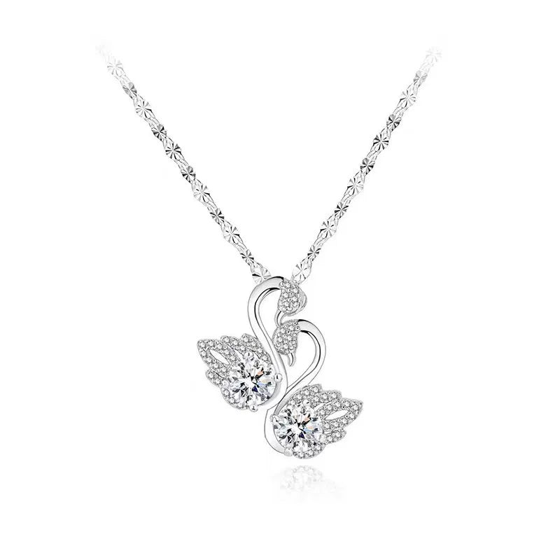 Silver Grace – 925er Sterling-Silber Zirkon-Halskette