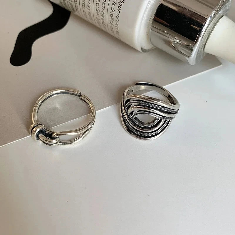 Silver Lines – 925er Sterling-Silber Ring