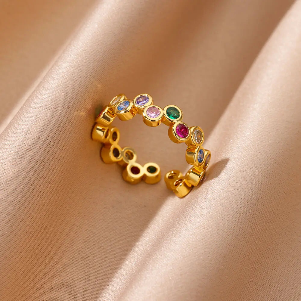 Golden Heart – Eleganter Zirkon-Herzring