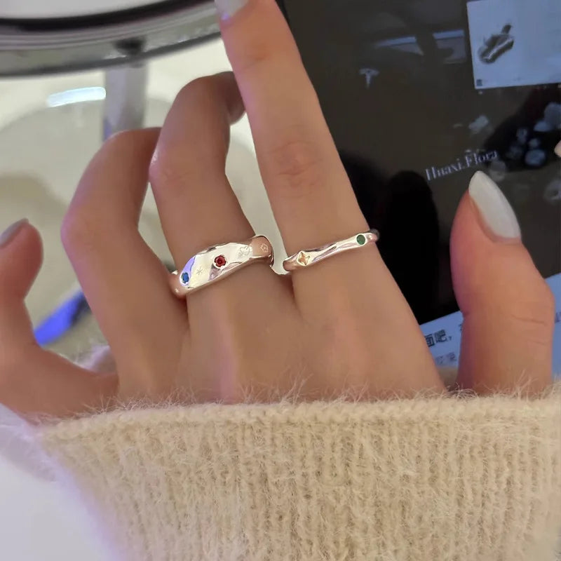 Silver Lines – 925er Sterling-Silber Ring