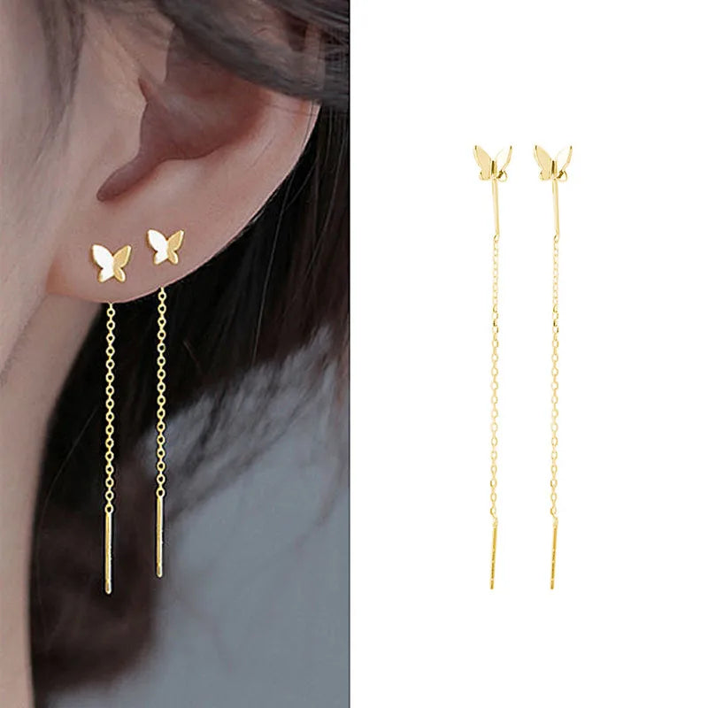 Golden Leaf – Elegante Blatt-Ohrringe mit Zirkon
