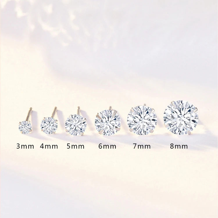 Kristallglanz – 925er Sterling-Silber Ohrringe