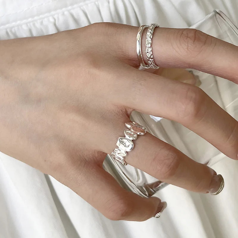 Silver Lines – 925er Sterling-Silber Ring