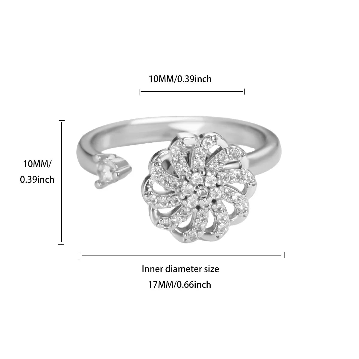 Sunflower Spinner – Eleganter Anti-Stress-Ring