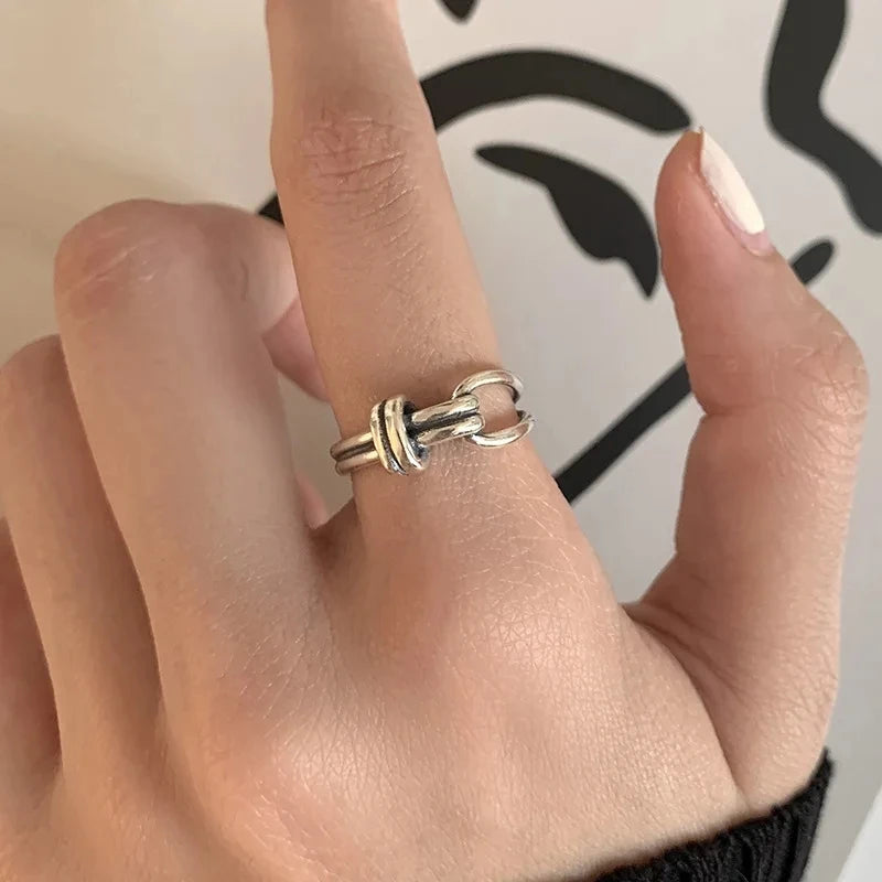 Silver Lines – 925er Sterling-Silber Ring