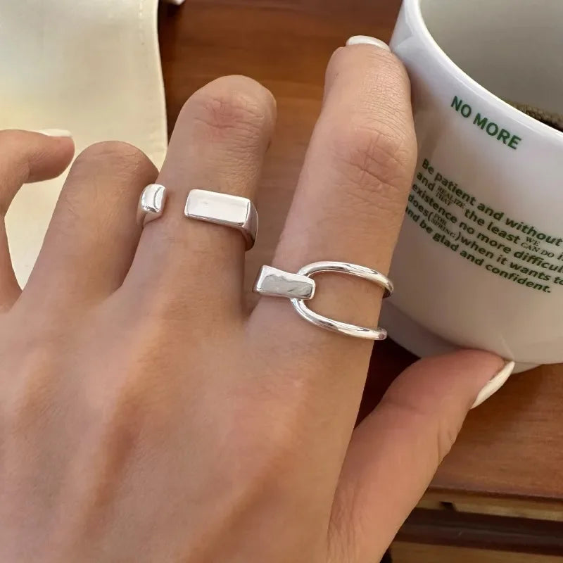 Silver Lines – 925er Sterling-Silber Ring
