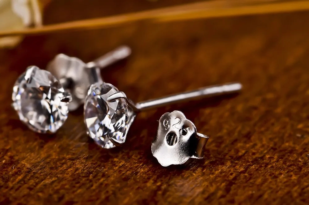 Kristallglanz – 925er Sterling-Silber Ohrringe