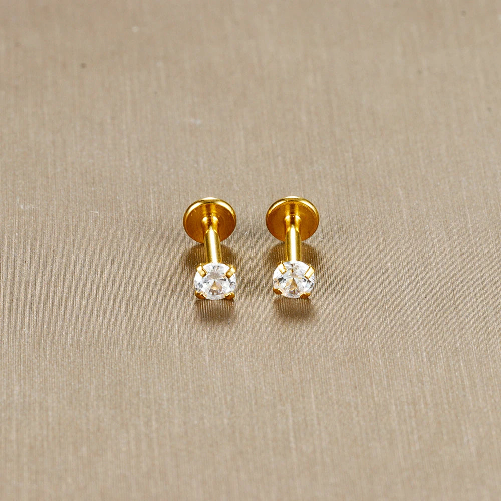 KristallPunkt™ – 2er Set Piercing-Schmuck