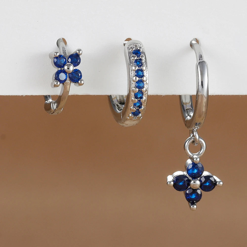 Blütenzauber™ – 3-teiliges Blumen-Ohrring-Set
