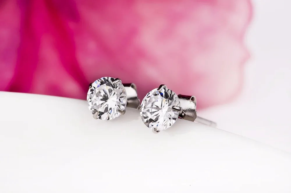 Kristallglanz – 925er Sterling-Silber Ohrringe