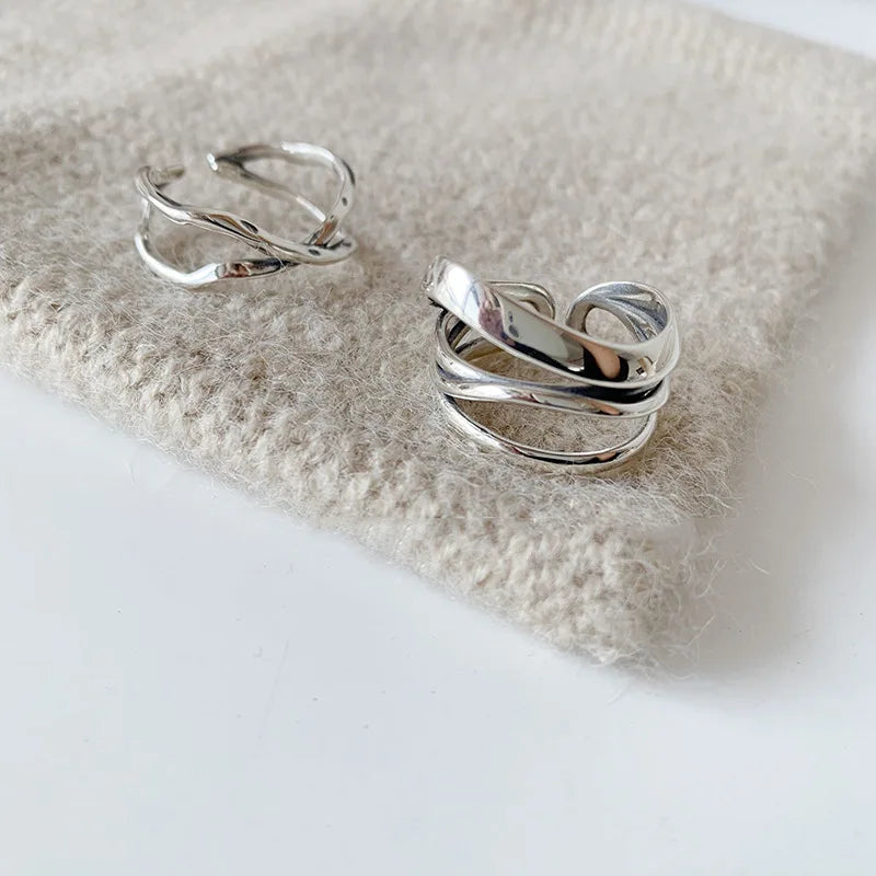 Silver Lines – 925er Sterling-Silber Ring