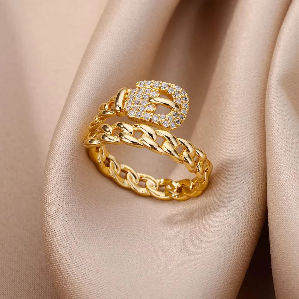 Golden Eye – Eleganter Evil-Eye-Zirkon-Ring