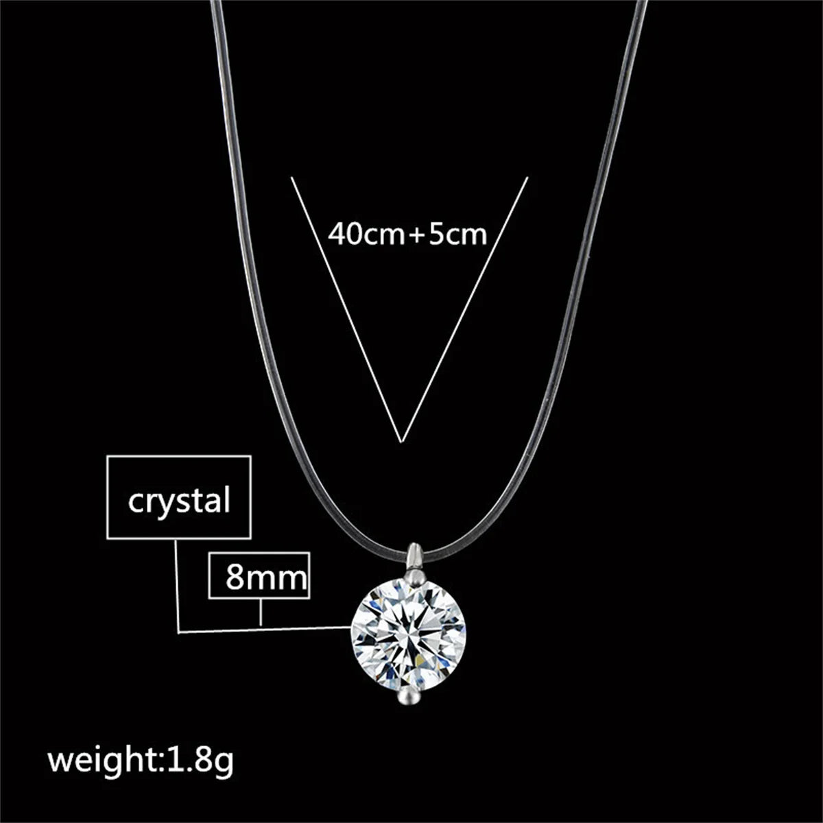 Crystal Glow – Zarte Zirkon-Halskette