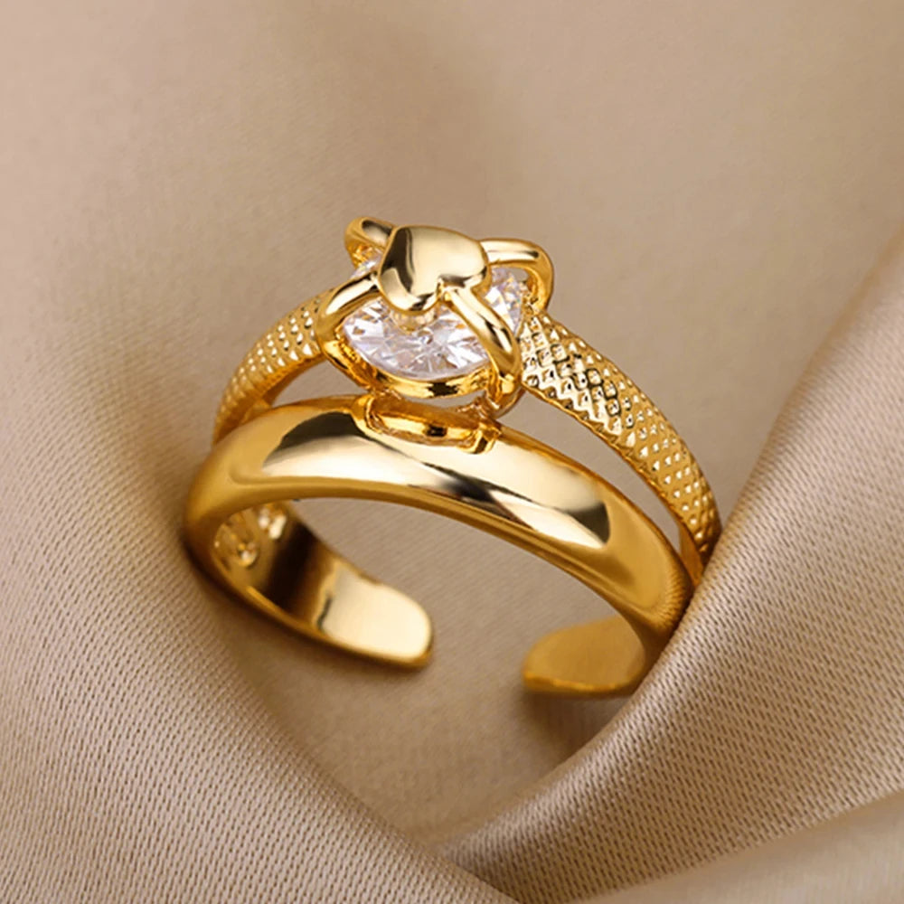 Golden Eye – Eleganter Evil-Eye-Zirkon-Ring