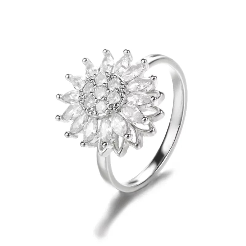 Sunflower Spinner – Eleganter Anti-Stress-Ring