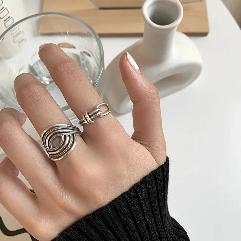 Silver Lines – 925er Sterling-Silber Ring