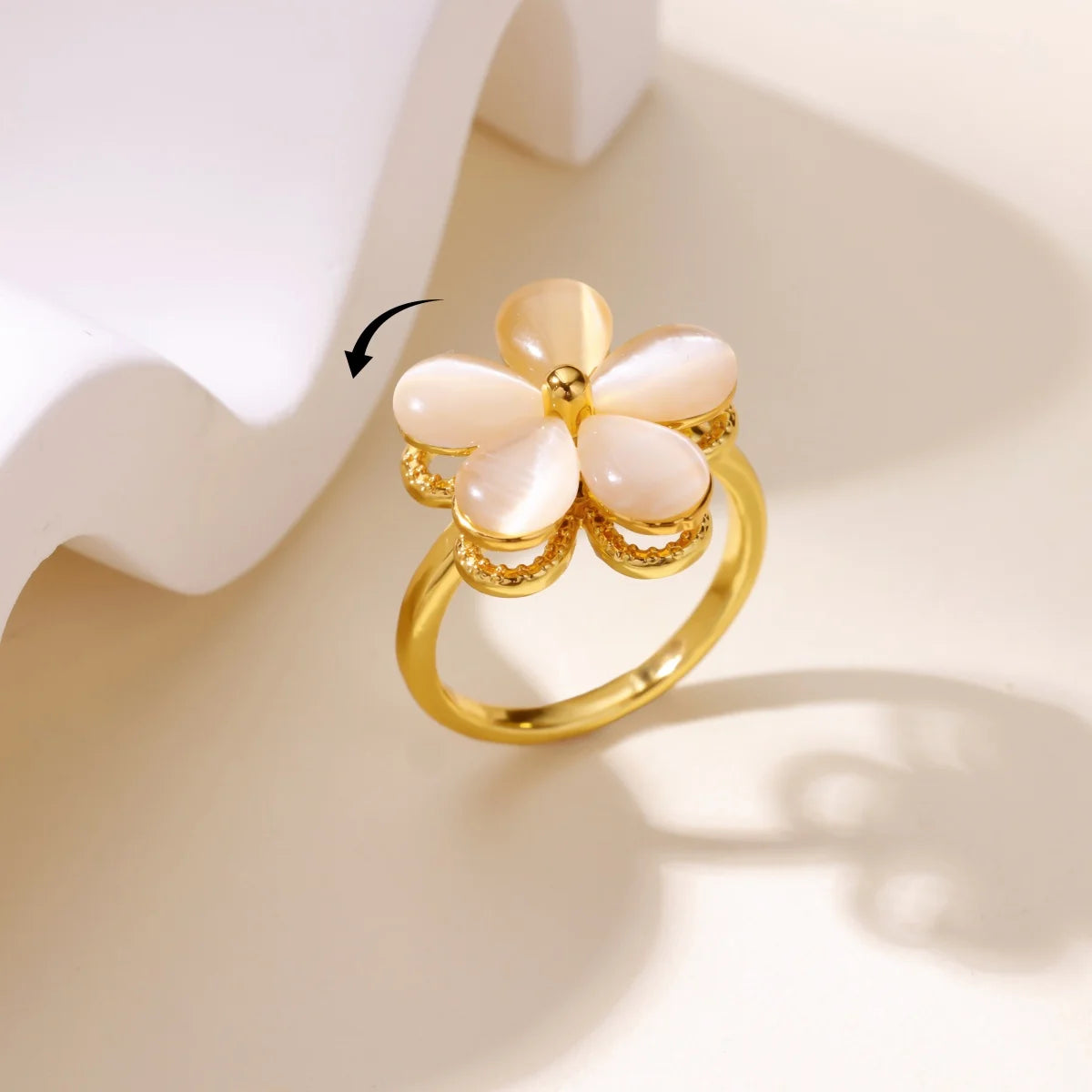 Sunflower Spinner – Eleganter Anti-Stress-Ring