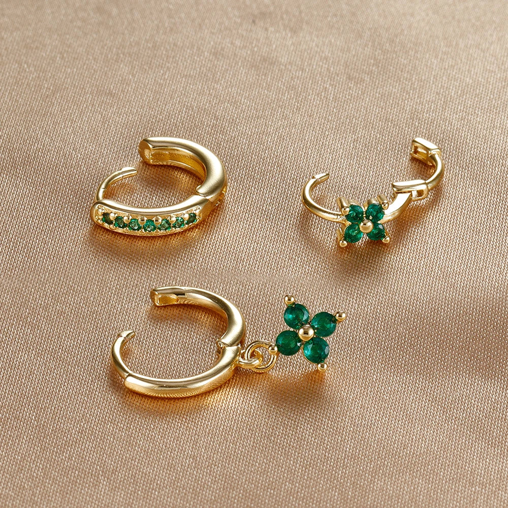 Blütenzauber™ – 3-teiliges Blumen-Ohrring-Set