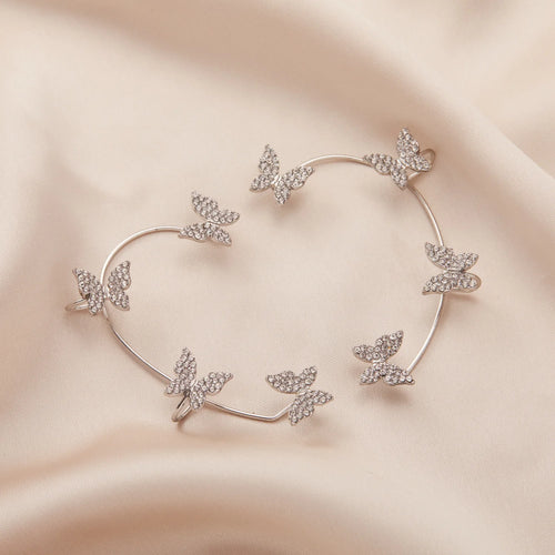 Butterfly Sparkle – Funkelnde Schmetterlings-Ohrclips