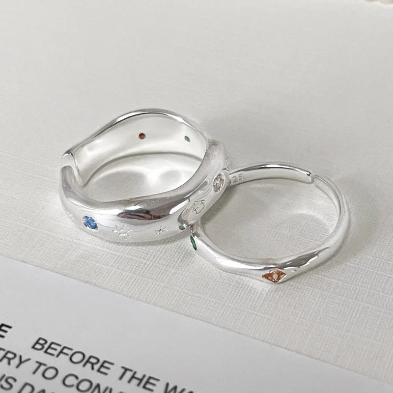 Silver Lines – 925er Sterling-Silber Ring
