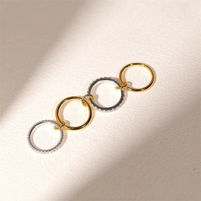 Dual Harmony – Moderner 4-Ring-Stacking-Ring