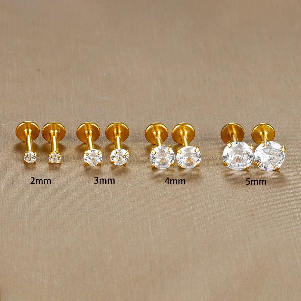 KristallPunkt™ – 2er Set Piercing-Schmuck