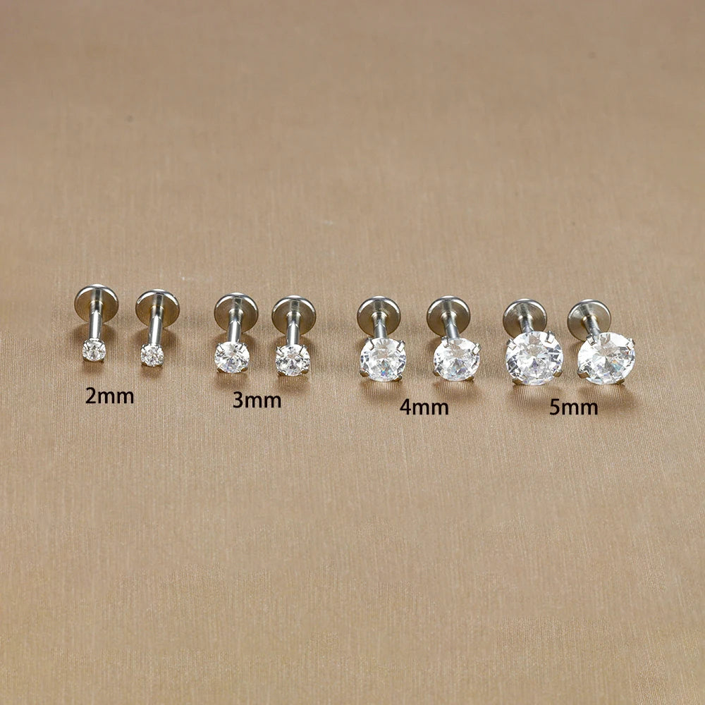 KristallPunkt™ – 2er Set Piercing-Schmuck