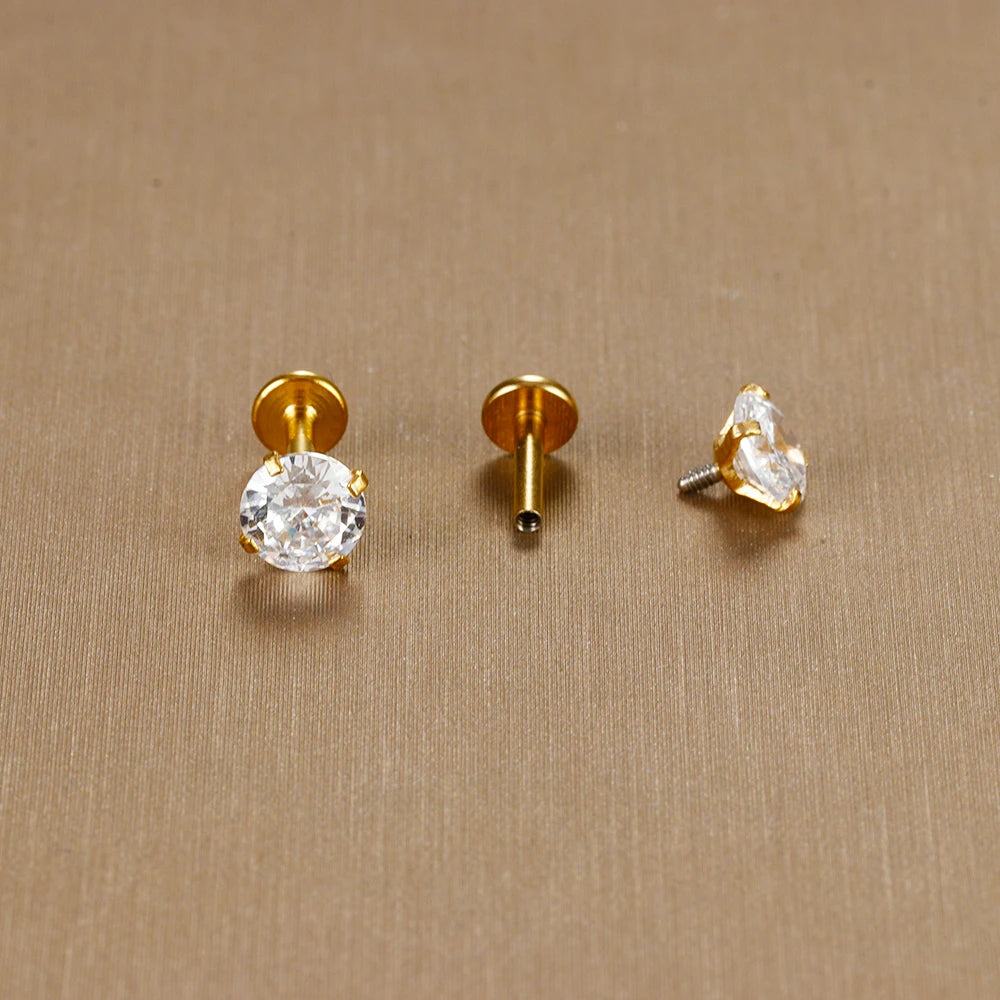 KristallPunkt™ – 2er Set Piercing-Schmuck