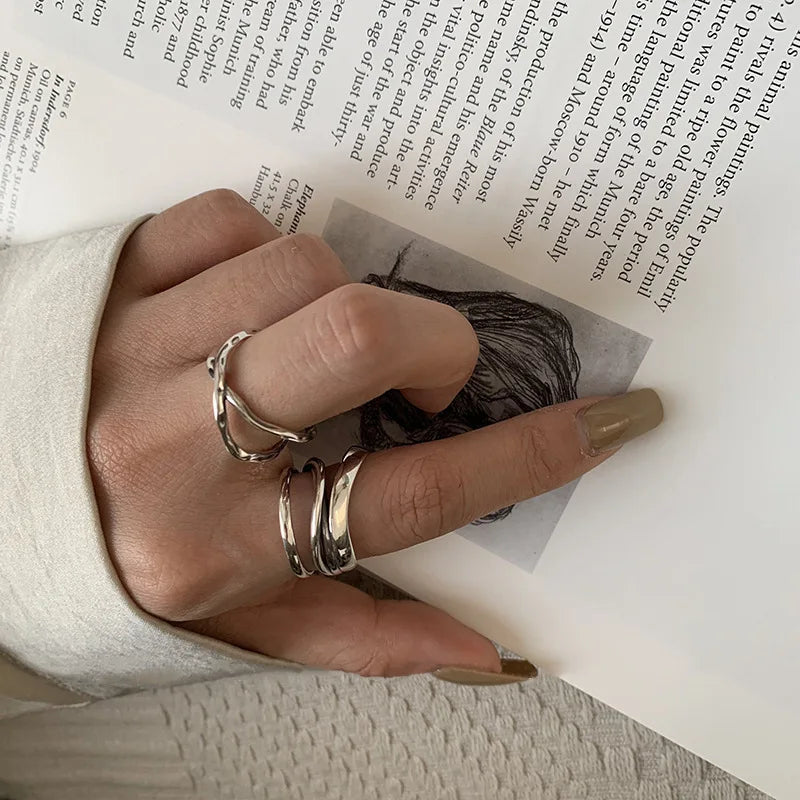 Silver Lines – 925er Sterling-Silber Ring