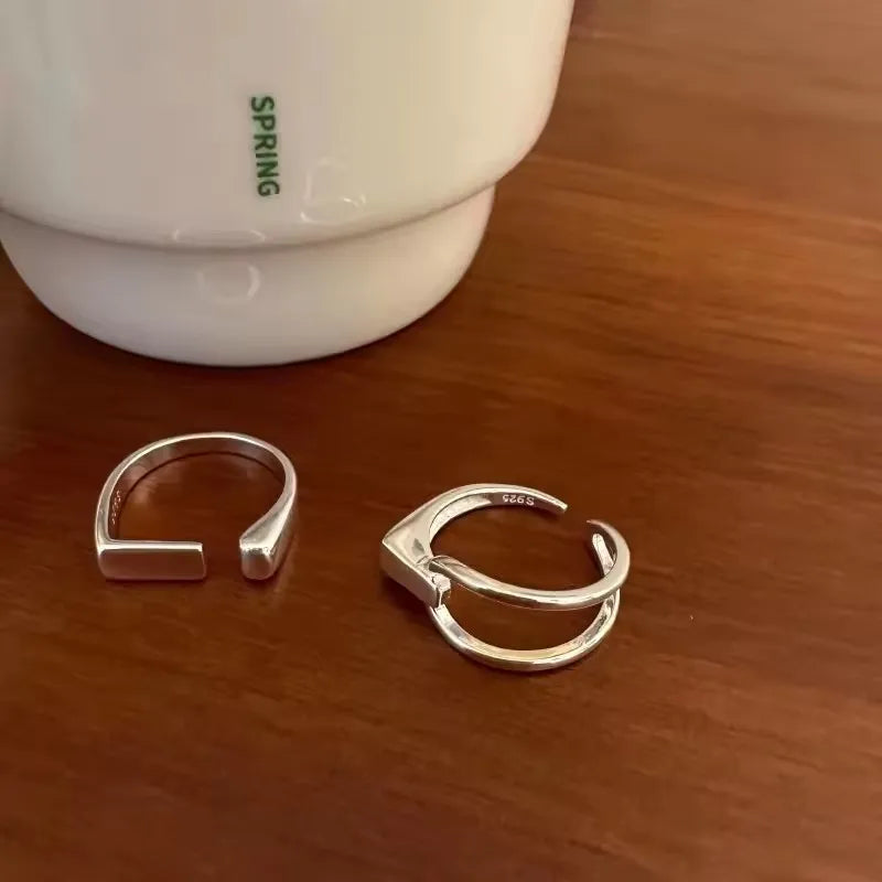 Silver Lines – 925er Sterling-Silber Ring