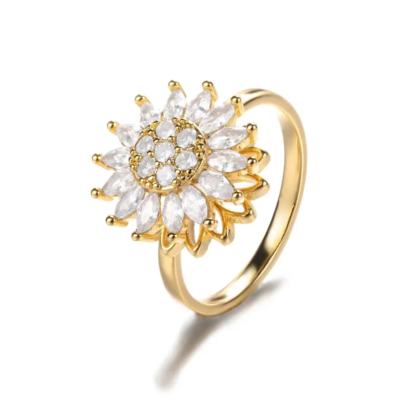 Sunflower Spinner – Eleganter Anti-Stress-Ring