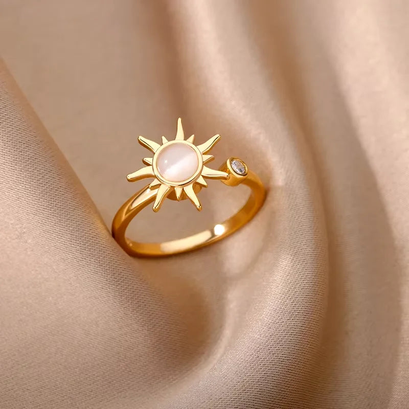 Sunflower Spinner – Eleganter Anti-Stress-Ring