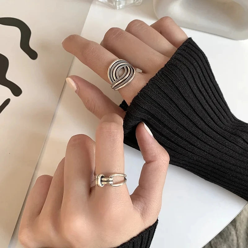 Silver Lines – 925er Sterling-Silber Ring