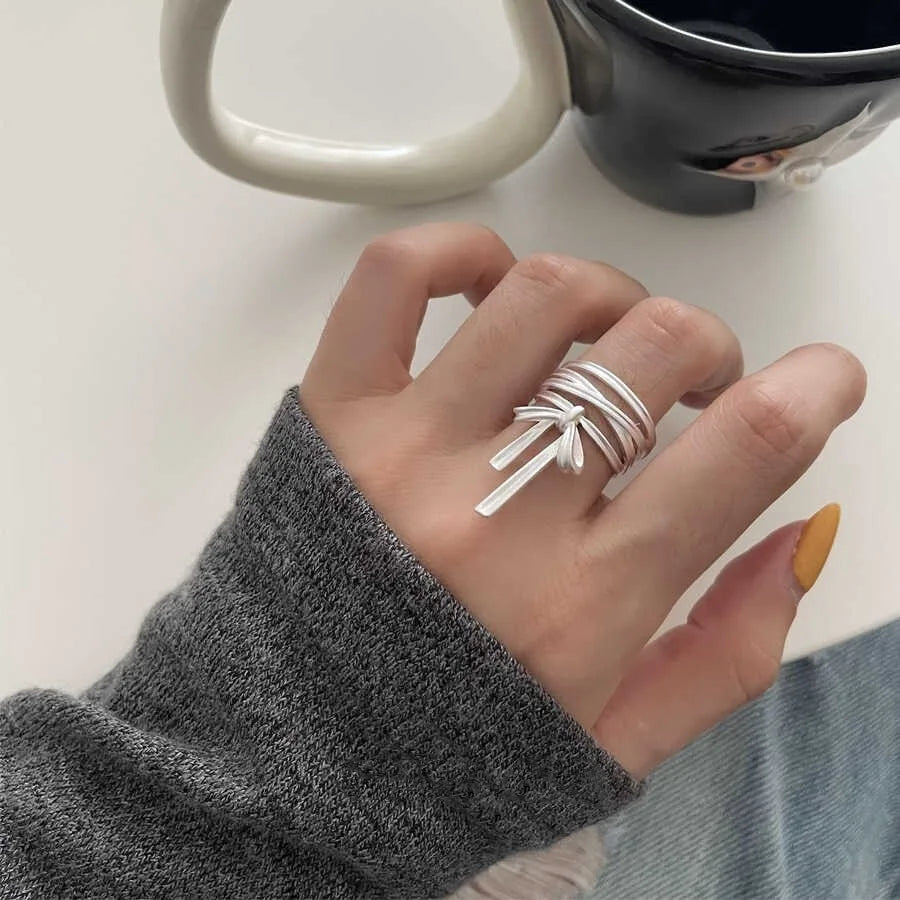 Silver Lines – 925er Sterling-Silber Ring